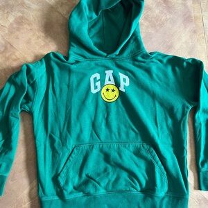 GAP x SmileyWorld Green Fleece Sweatshirt – Size XXL